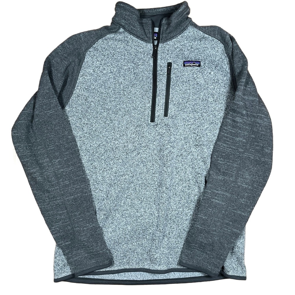 Patagonia Better Sweater 1/4 Zip Fleece Pullover Gray XL STY 25522 FA17